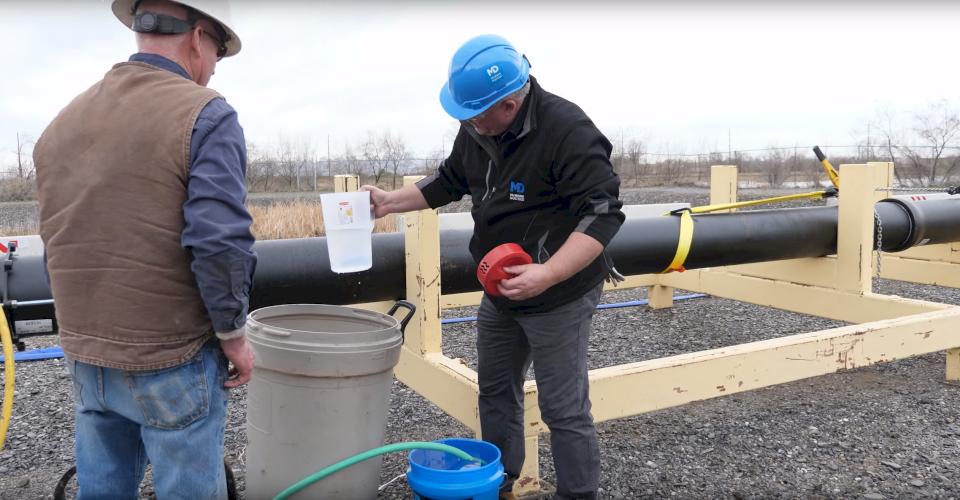 check pipes under pressure